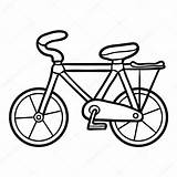 Coloring Bicycle Kids Book Vector Stock Children Illustration Depositphotos sketch template