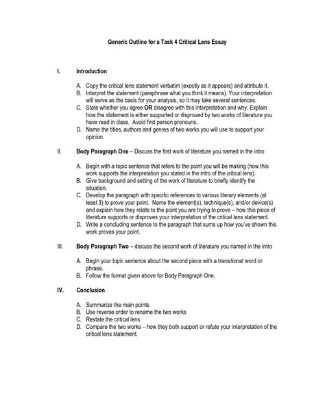 critical evaluation essay  writingassessmentsandrubrics page
