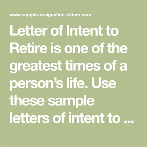 letter  intent  retire     greatest times   persons
