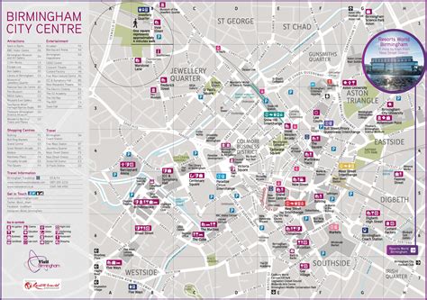 birmingham city centre map map  south america