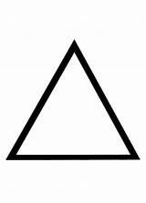 Contour Triangulo Triangles Shapes sketch template