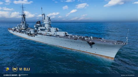 World Of Warships Supertest Pan European Tier Vi Premium Cruiser Elli