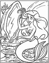 Sirena Principessa Colorare Sirenetta Sirene sketch template