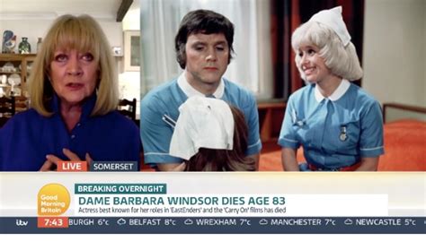 eastenders stars pay tribute to dame barbara windsor as she passses