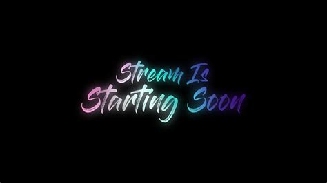 stream starting  text animation coloful  stock video