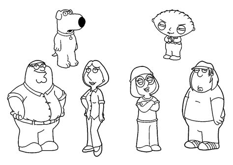 family guy coloring pagegif  family coloring pages