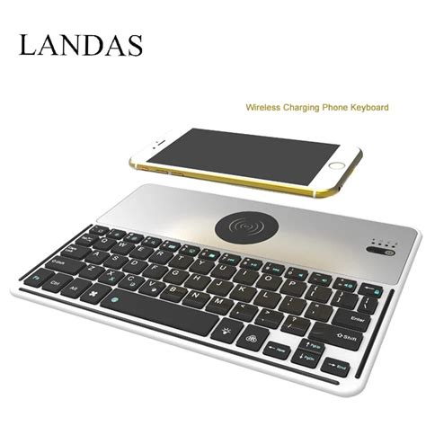 buy landas wireless keyboard backlight  charger keyboard  iphone