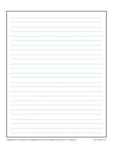 lined paper  kids printable writing templates