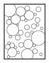 Coloring Bubbles Bubble Geometric sketch template