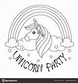 Eenhoorn Zonnebril Handdrawn Unicorns sketch template