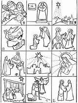 Sequence Story Activities Bible Nativity Christmas Sequencing Kids Writing Worksheets Enrichment Pages Elementary School Colouring Kindergarten Students Cz Okscribbler sketch template