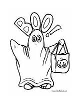 Ghost Coloring Pages Boo Scary Halloween Colormegood Holidays sketch template