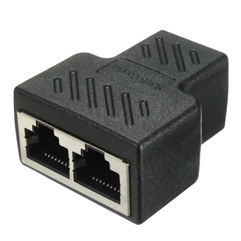 pcs  port rj splitter adapter lan network ethernet extender connector plug lot network