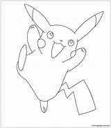 Pikachu Pages Coloring Color Print sketch template