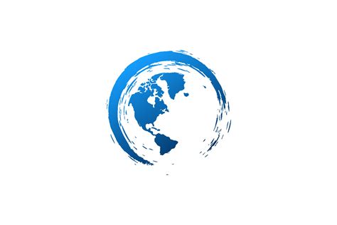 globe world map logo design vector graphic  vectoryzen creative fabrica