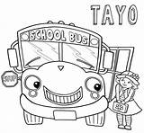 Tayo Coloringhome Raskraska Avtobus sketch template