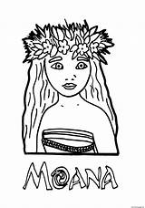 Moana Princess Coloring Pages Printable Getdrawings Colorings Book sketch template