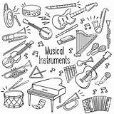 Doodle Instrument Musikinstrumente Muzyczne Instrumenty Wektory Vektoren Doodles Outlined Istockphoto sketch template