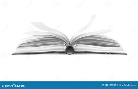 vector realistic open book  fluttering pages stock vector