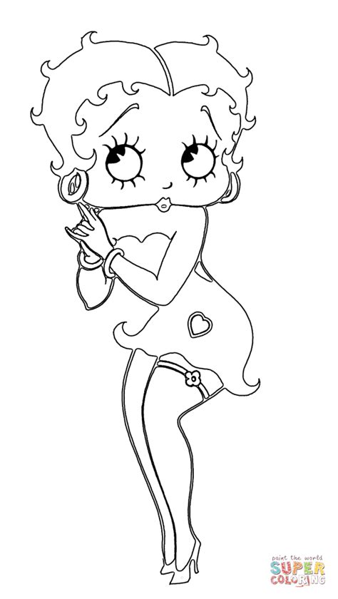 printable coloring pages betty boop coloring home