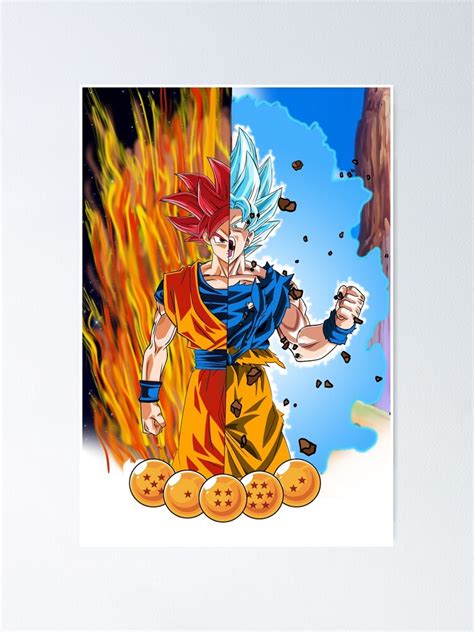 Kingvegetadragonball Dragon Ball Poster Goku Dbz Poster Son Goku
