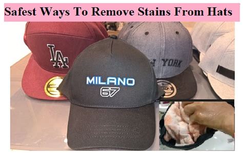 remove sweat stains  hats howtoremvo