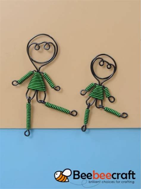 whimsical tiny wire people tutorial  fun earrings  beading gems journal