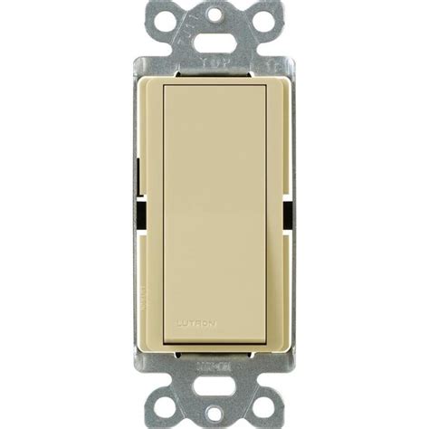 lutron claro   ivory led rocker light switch   light switches department  lowescom