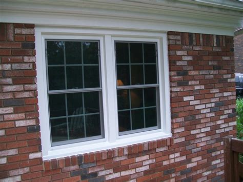 replacement windows white vinyl double hung windows installed  monroeville pa exterior