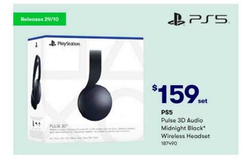 Ps5 Pulse 3d Audio Midnight Black Wireless Headset Offer At Big W