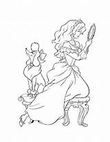 Princess Coloring Pages Sheet Lovely Enjoy Dog Her sketch template