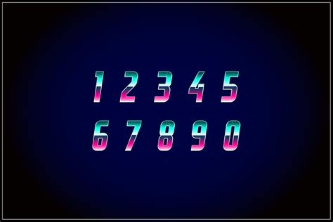 number fonts  displaying numbers design shack