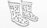 Boot Outline Hearts Wellies Bootkidz Tweet Patterns sketch template