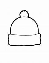 Snowman Outline Clip Hat Printable Template Winter sketch template