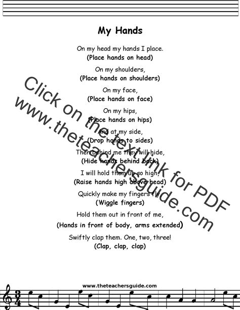 hands lyrics printout midi  video