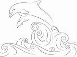 Coloring Jumping Dolphin Dolphins Delfine Wasser Supercoloring Colorare Ausmalbild Delfini Kostenlos Springen Disegni Delfin Dibujos Saltano Delfines Ausdrucken Saltando Fuori sketch template