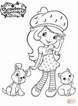 Strawberry Shortcake Coloring Pages Pupcake Custard Printable Supercoloring Cartoon Books Dot Kids Print Disney sketch template