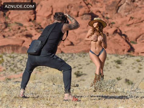 Demi Rose Sexy With Celebrity Photographer Danny Desantos At Redrock