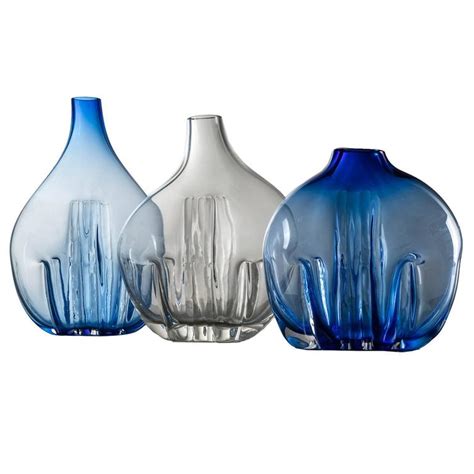 Set Of Three Murano Glass Vases By Toni Zuccheri For Sale At 1stdibs