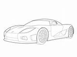 Koenigsegg Agera Trevita Ccxr sketch template