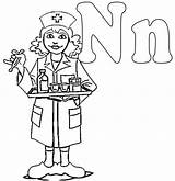 Nurse Coloring Kids Pages Drawing Colouring College Color Police Preschool Cliparts Clipart Print Station Printable School Nurses Nursing Getcolorings Letter sketch template