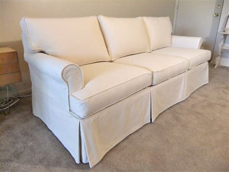 natural canvas slipcover  ethan allen sofa  slipcover maker