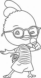 Chicken Little Singing Coloring Pages Printable Categories sketch template