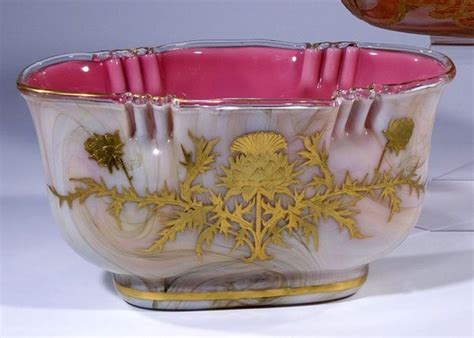 610 Jardiniere Harrach Neuwelt Glass Bowl Art Deco Art Deco Moser