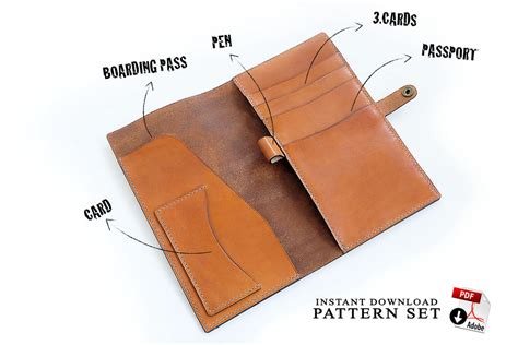 travel wallet  patterns video tutorial  leathercraft