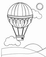 Luchtballonnen Kleurplaat Stemmen sketch template