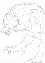 Werewolf Werewolves Creatures Img15 Lineart Sketchite Dragon sketch template