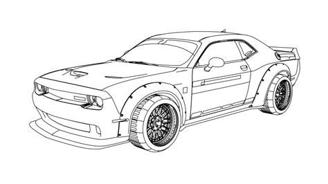 dodge car coloring coloring pages