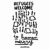 Refugees sketch template