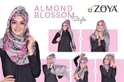 tutorial model hijab pashmina estrella style kreasi zoya